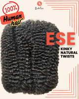 ESE KINKY NATURAL HUMAN HAIR TWISTS.