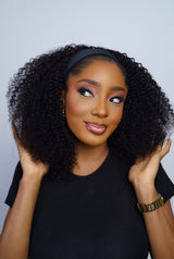 AFRO CURLY WAVE HEADBAND WIG 16”