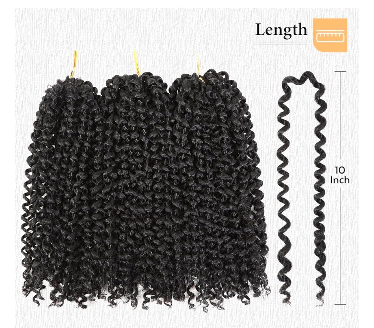 AFRO WAVE CROCHET HAIR - natural-black