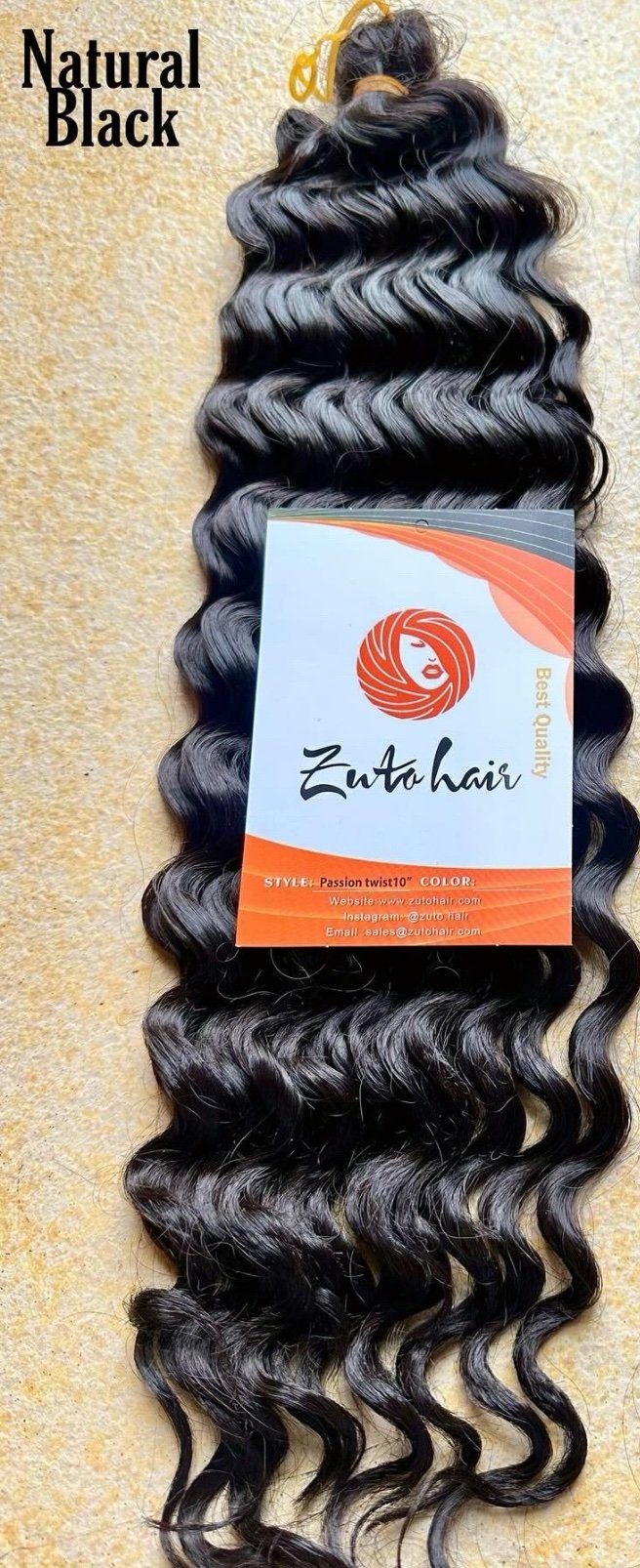 DEEP TWISTS/BOHO - natural black